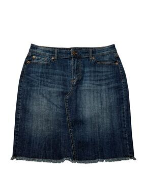 Joe Fresh dark Blue Denim Jean Skirt- Classic Stitching size 10 L